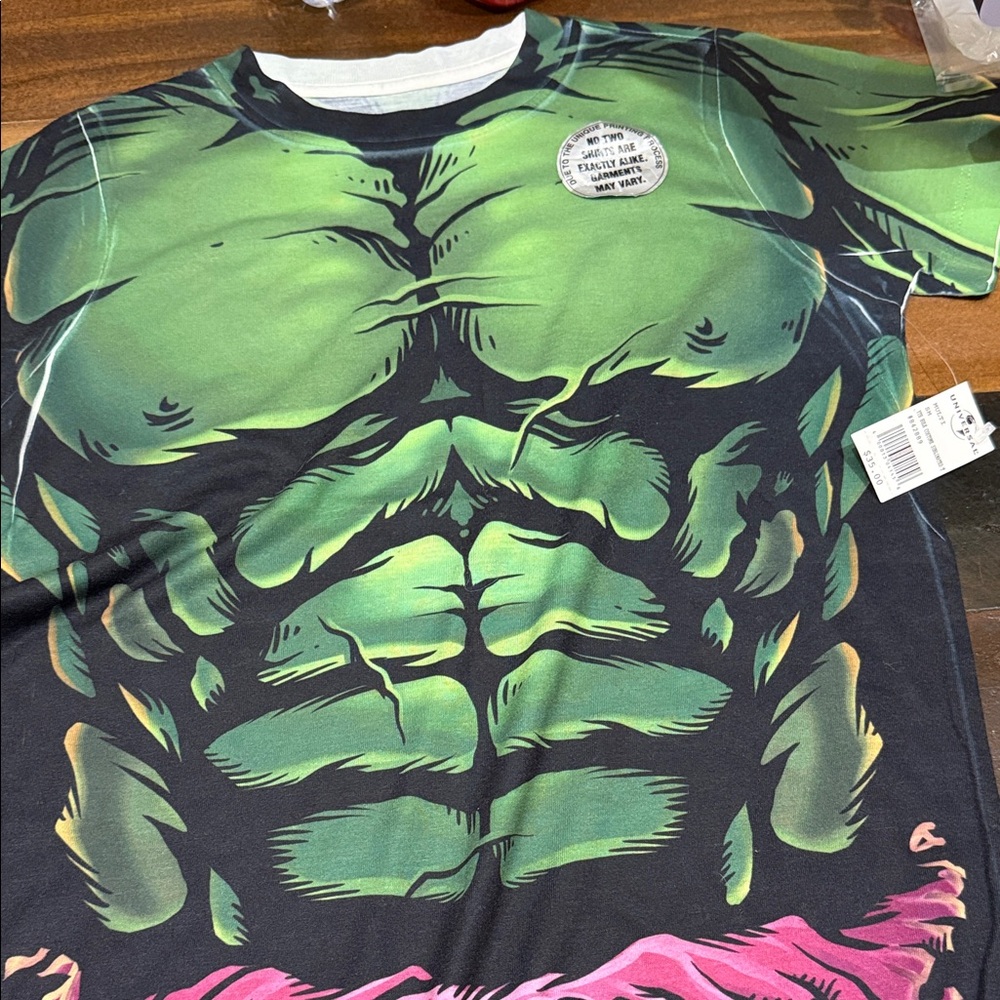 Universal Kids Green Muscle Graphic Rash Guard
